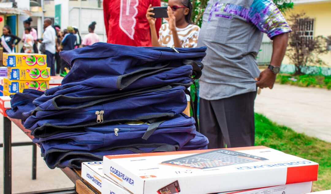 People selling items