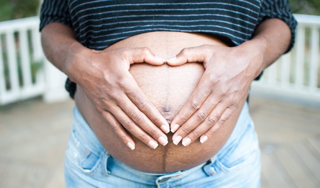 Black woman pregnant