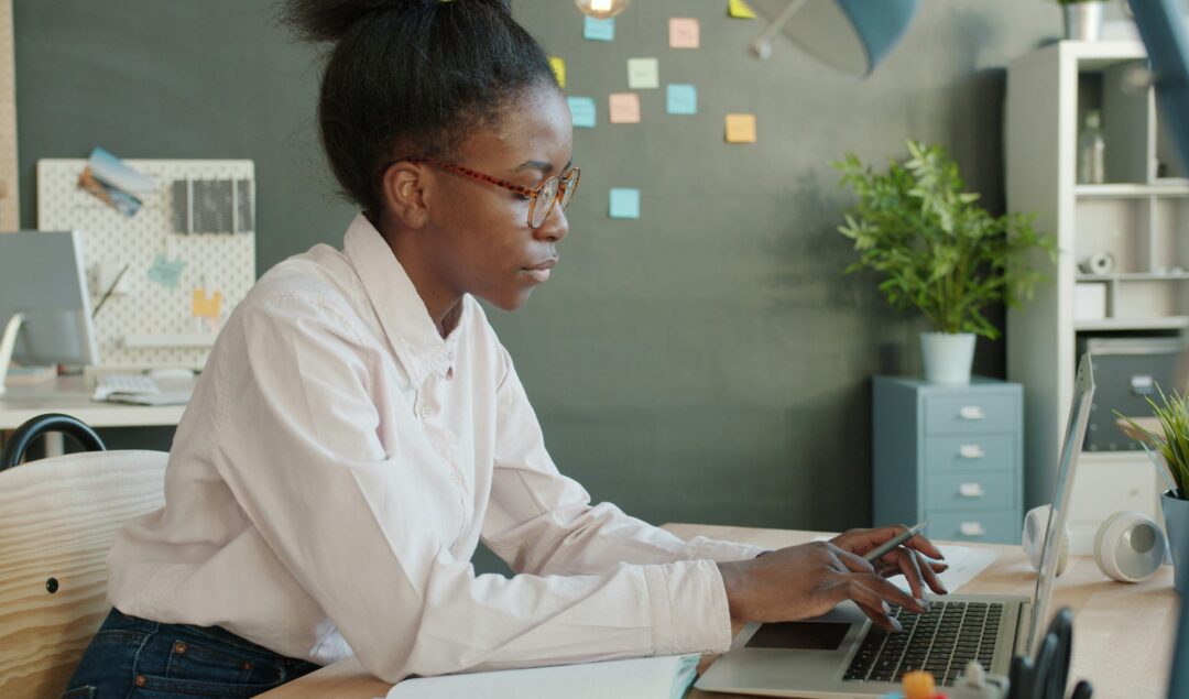 Black woman at work