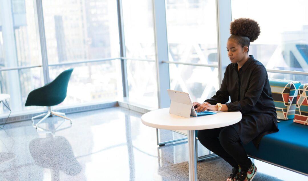 Black woman at work